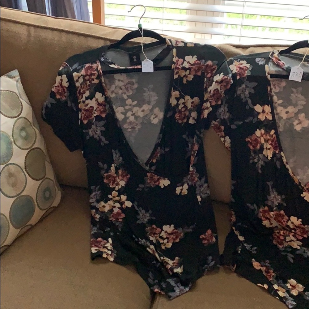 Short sleeved black top